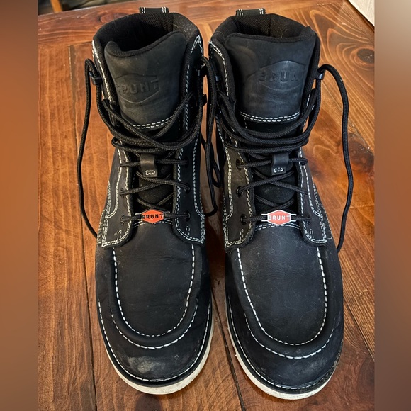Brunt Other - Men's Black Waterproof Brunt Work Boots - Size 11